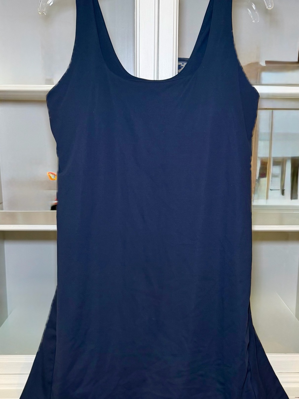 Old Navy Navy Blue Scoop Neck Athletic Dress -L